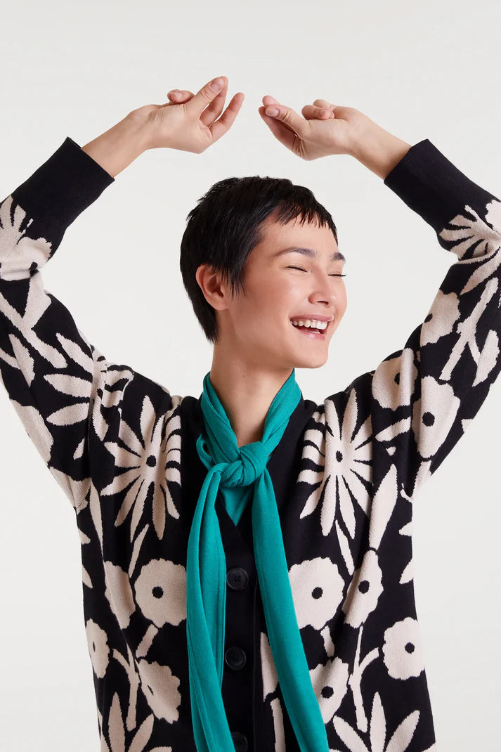 Tofu print jacquard jacket