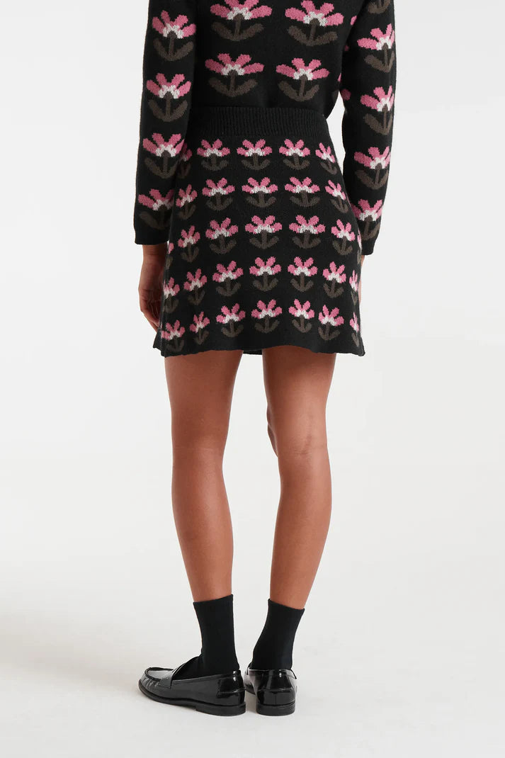 Baboushka Small print jacquard short skirt