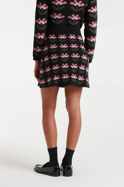 Baboushka Small print jacquard short skirt