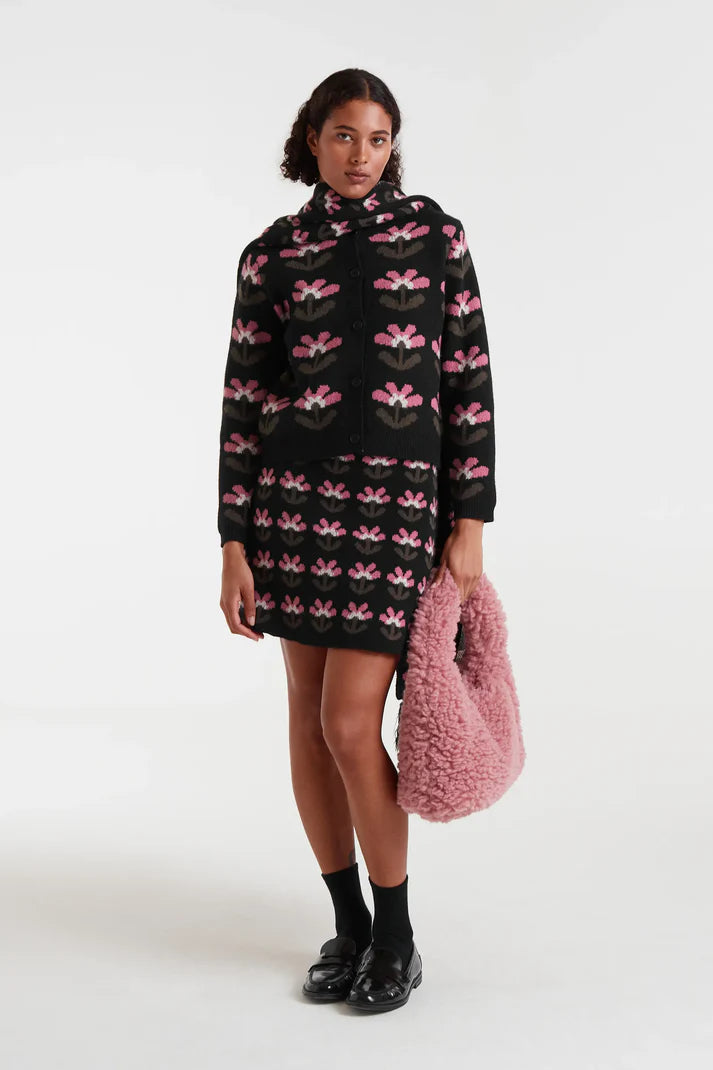 Baboushka Small print jacquard short skirt