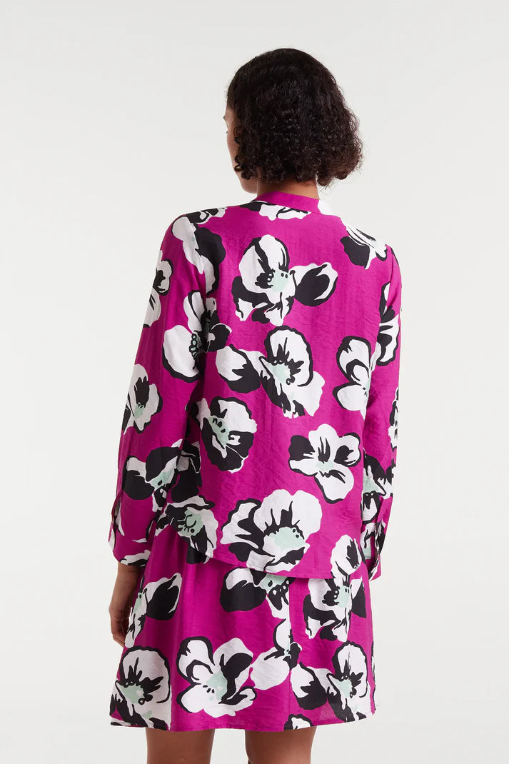 Vivid Viola Print Shirt