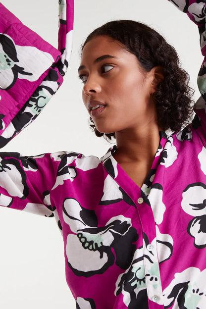 Vivid Viola Print Shirt