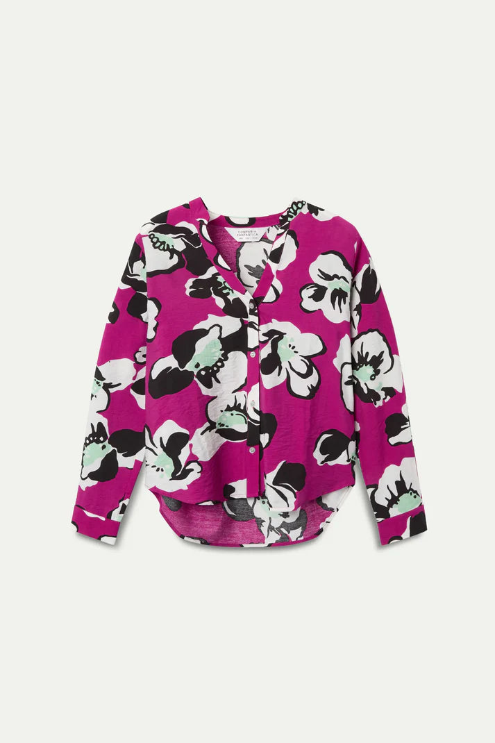 Vivid Viola Print Shirt
