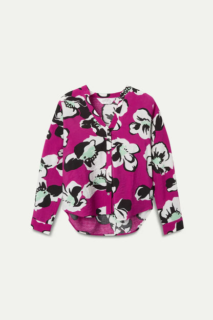 Vivid Viola Print Shirt