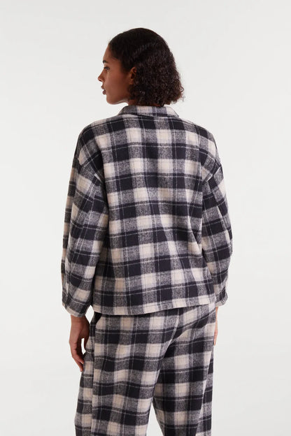 Black Check Print Shirt