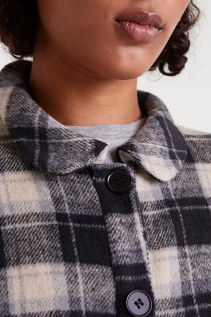 Black Check Print Shirt