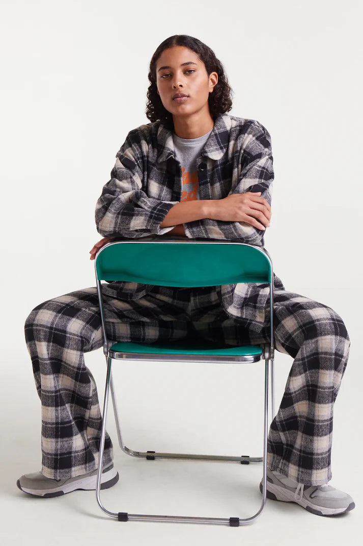 Black Check Print Shirt