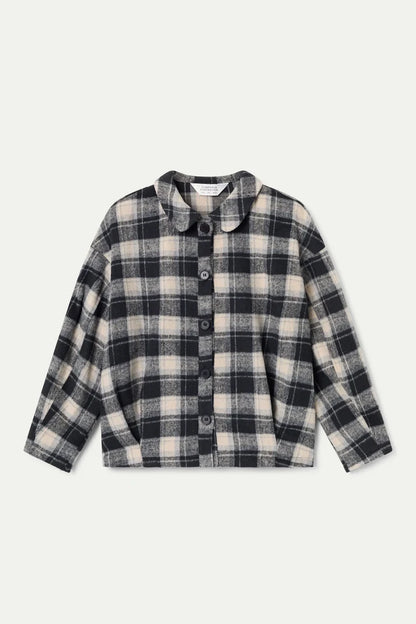 Black Check Print Shirt