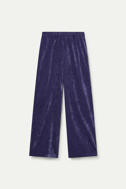 Purple velvet pants