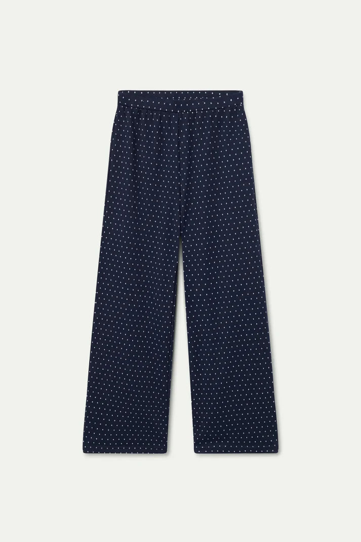 Jacquard trousers with Super Mini Dots print