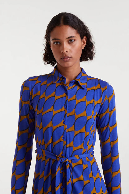 Skouros Small Print Maxi Dress