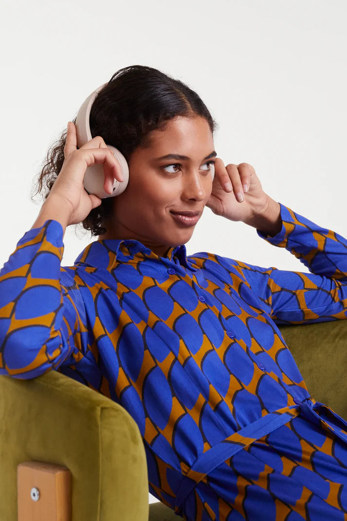 Skouros Small Print Maxi Dress