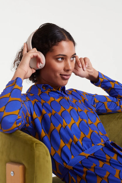 Skouros Small Print Maxi Dress