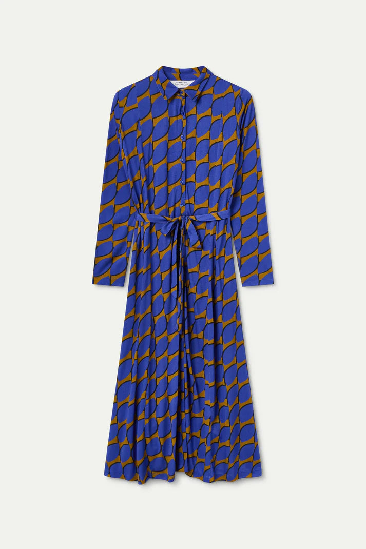 Skouros Small Print Maxi Dress