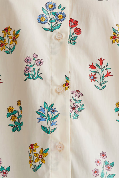 Shirt with gardener print