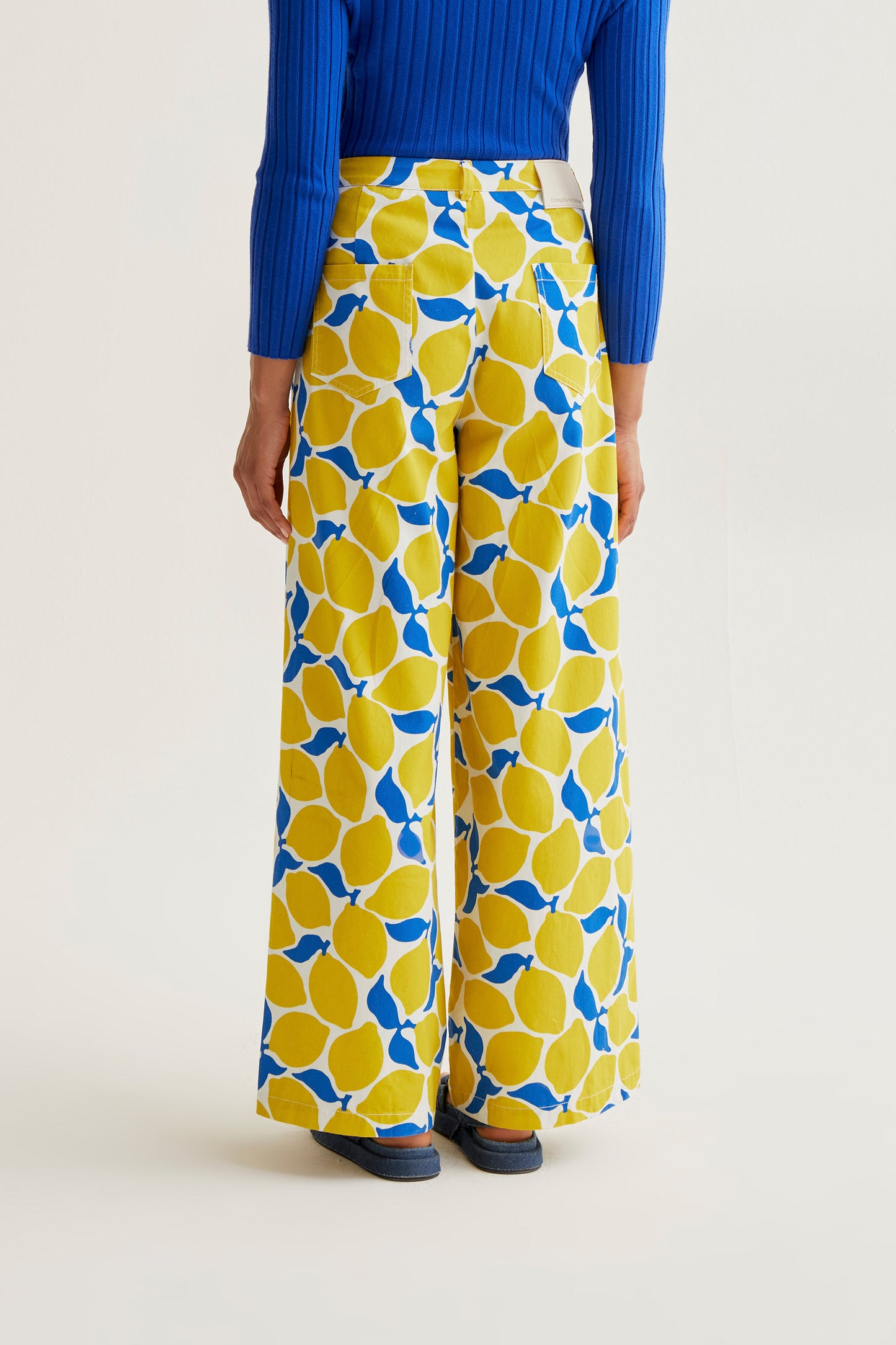 Limoncello print trousers