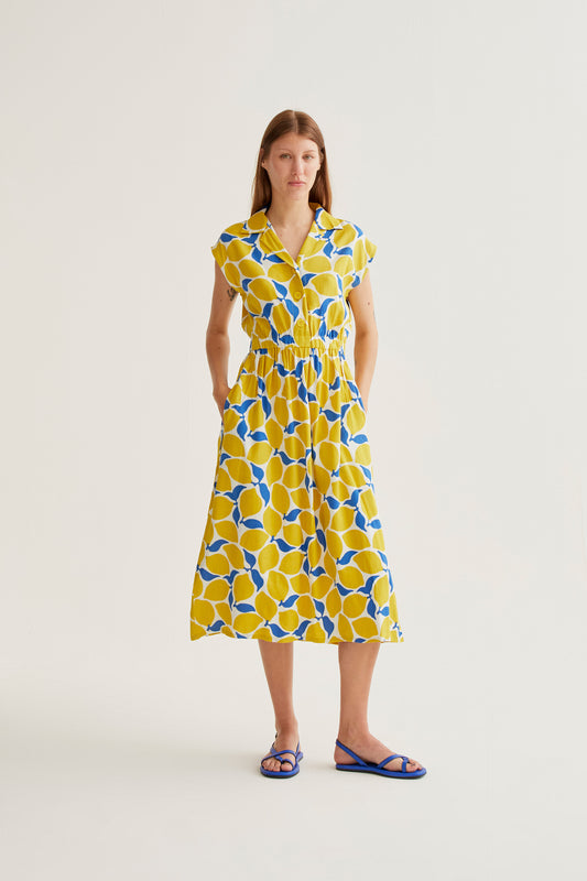 Limoncello print midi dress