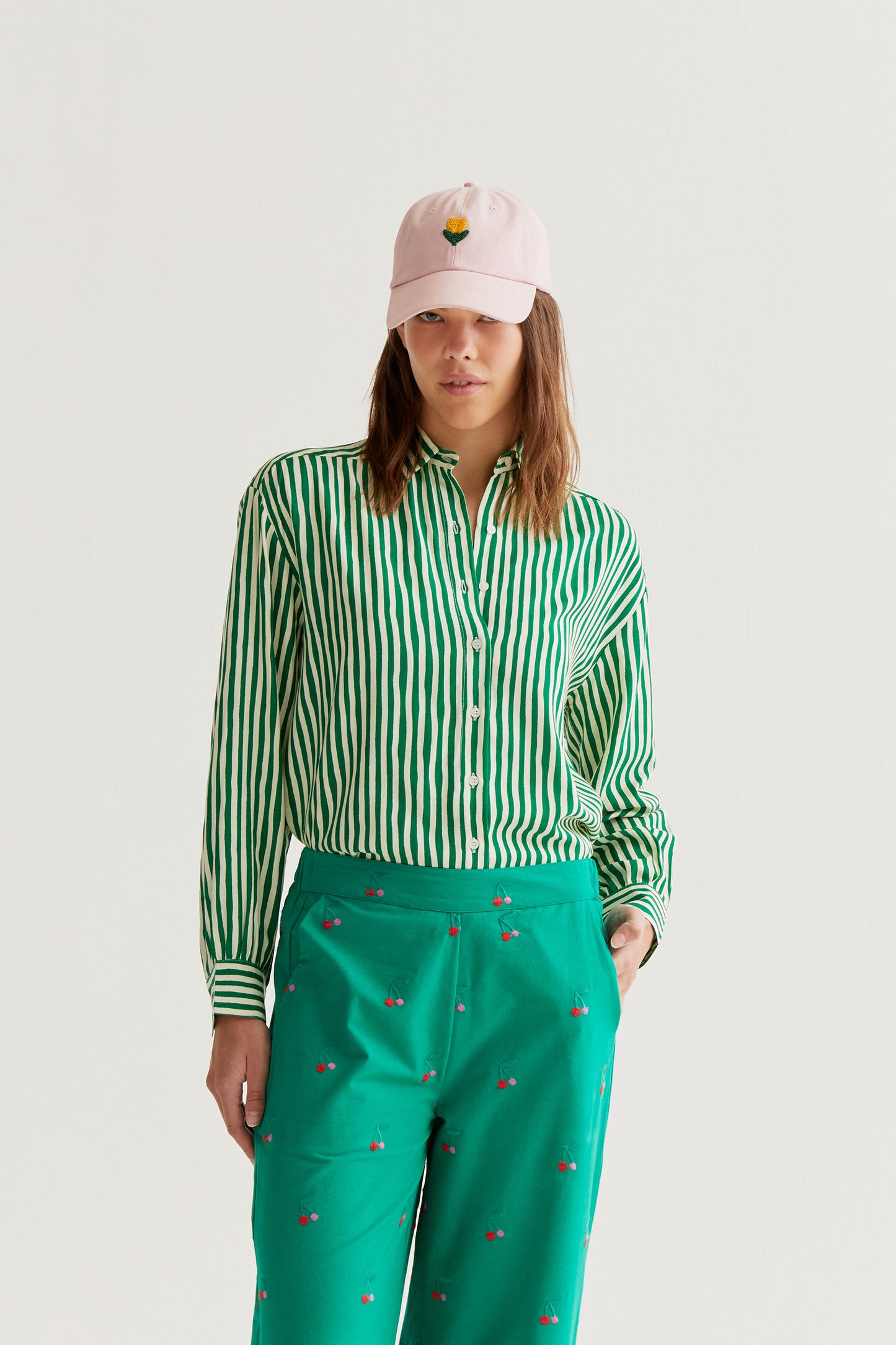 Lavagna Green Print Shirt