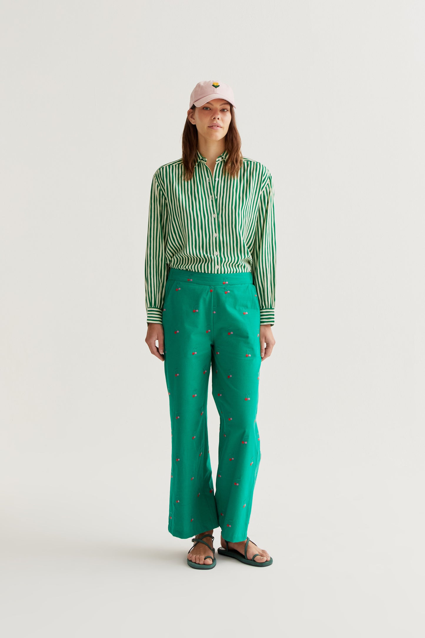 Lavagna Green Print Shirt