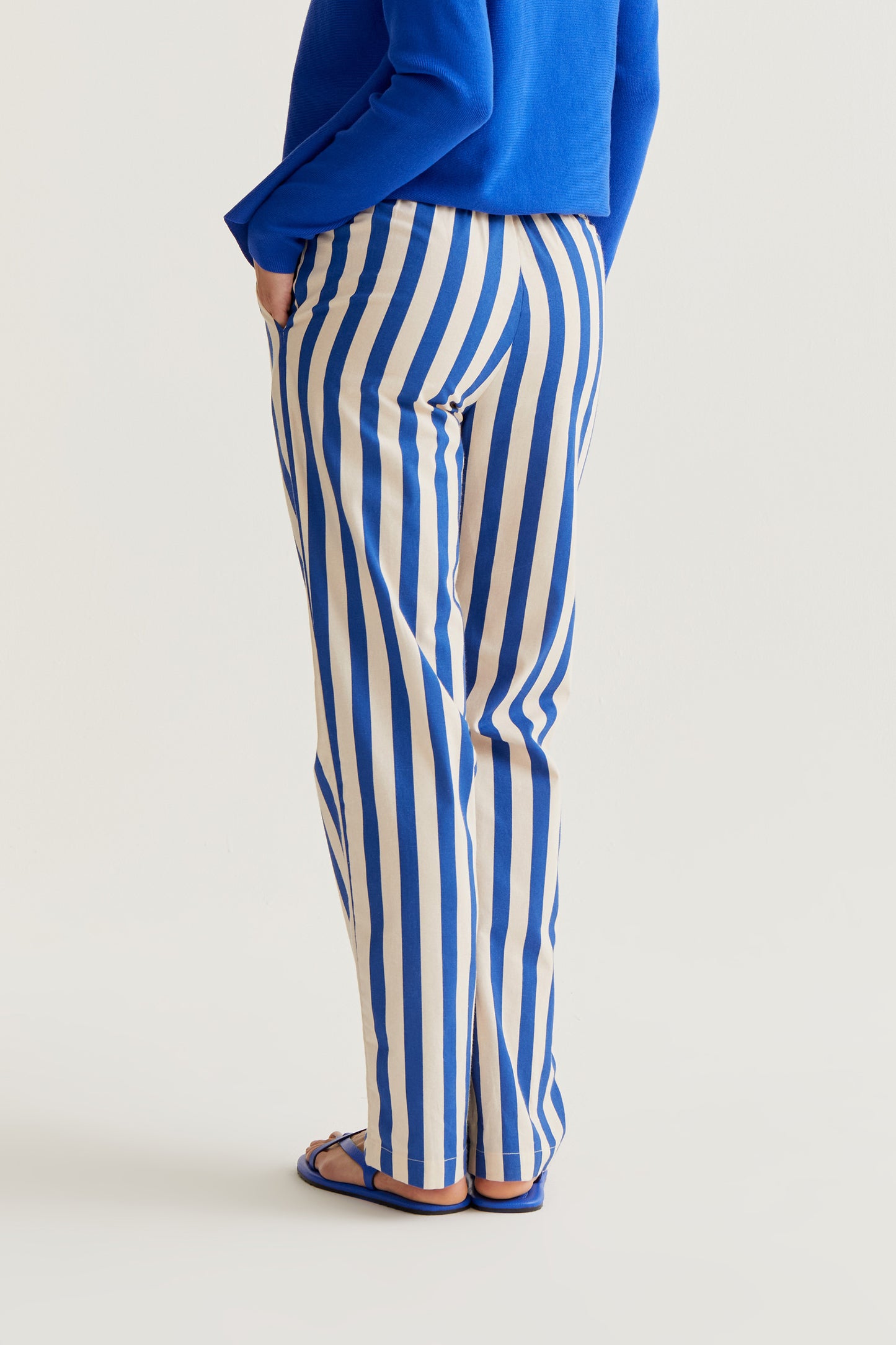 Bamboo Blue Print Trousers