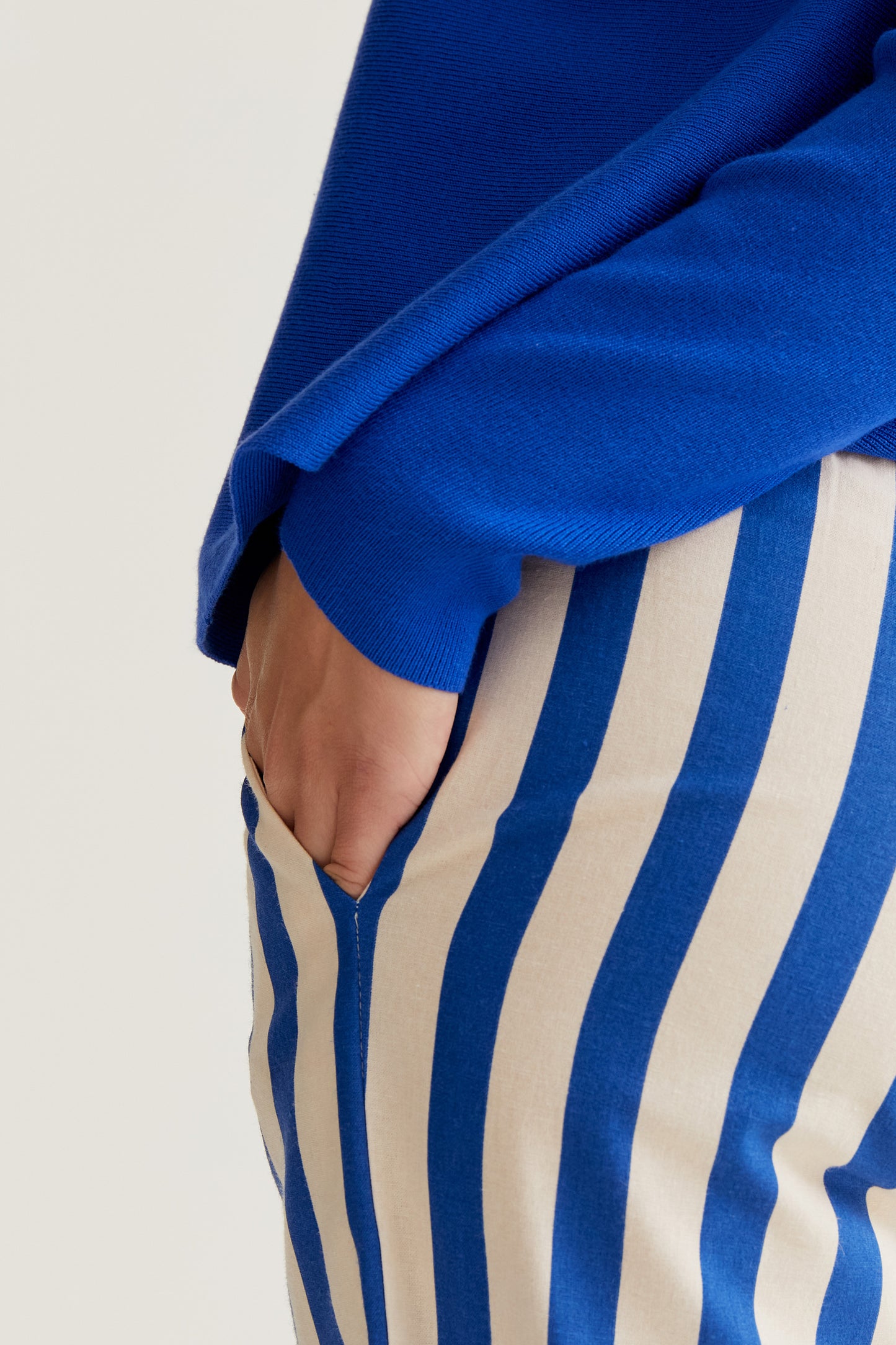 Bamboo Blue Print Trousers