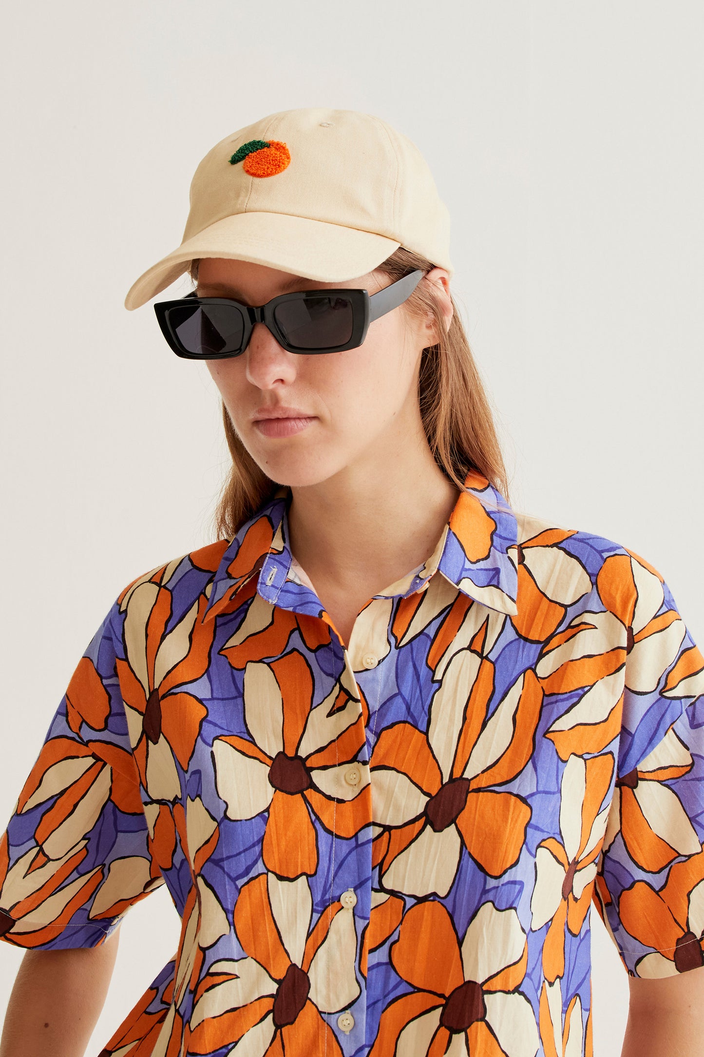 Marigold print shirt