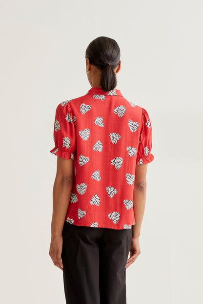 Shirt with Harmony Red print
