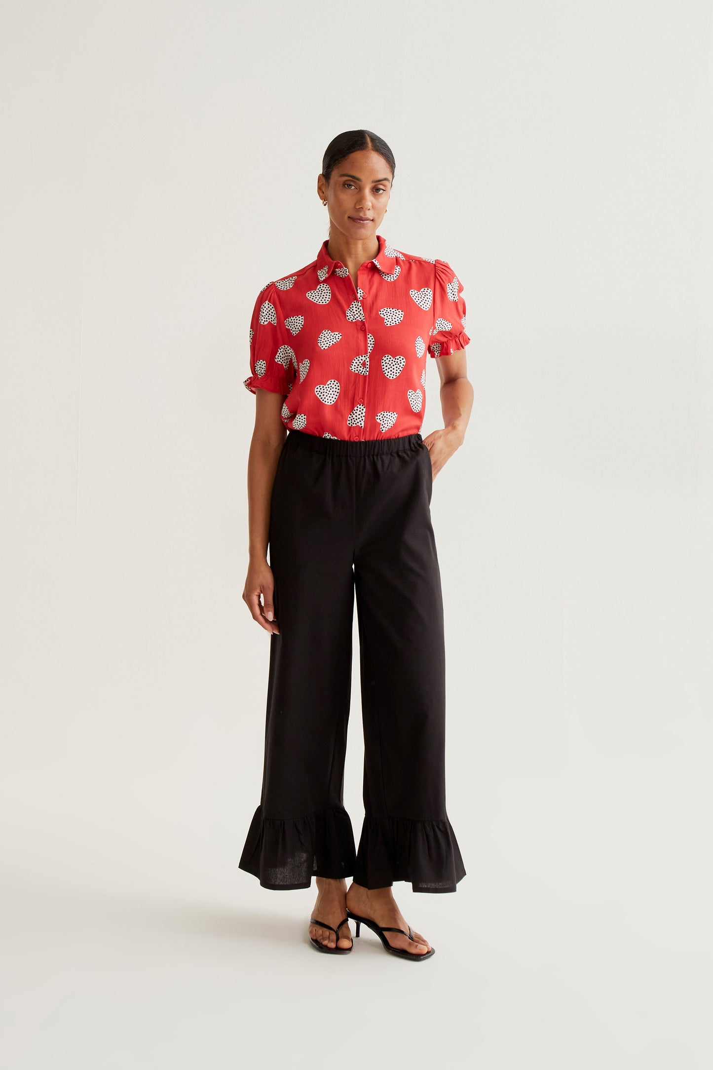 Shirt with Harmony Red print