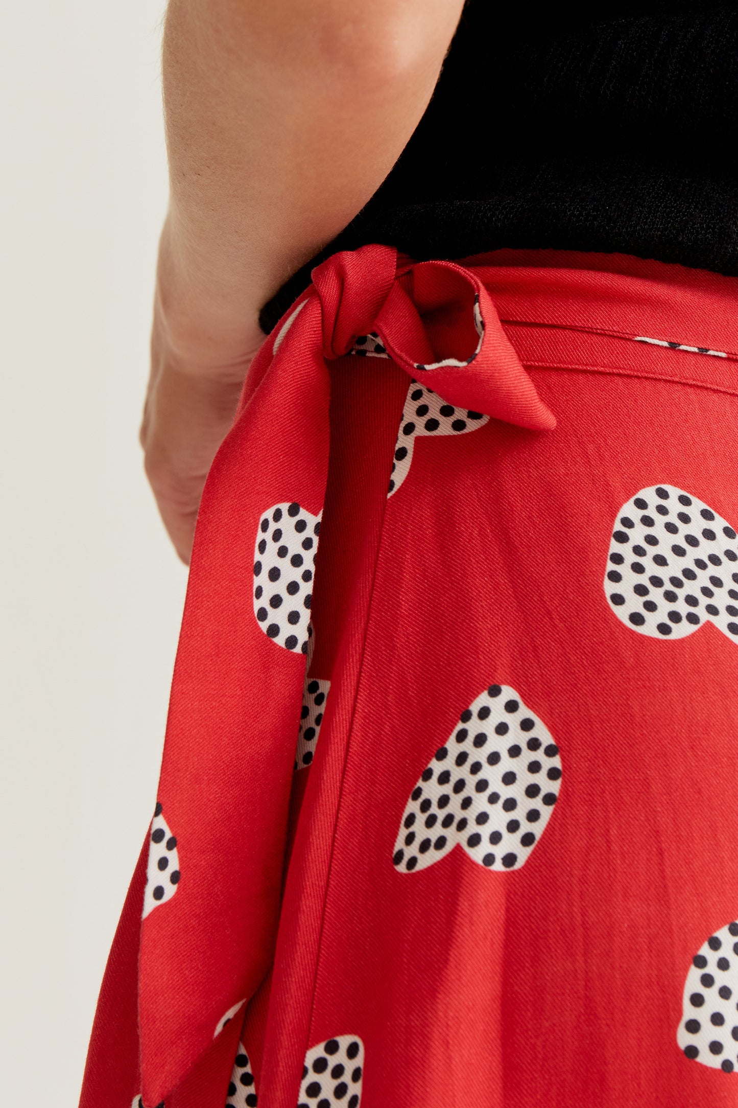 Harmony Red Print Short Skirt