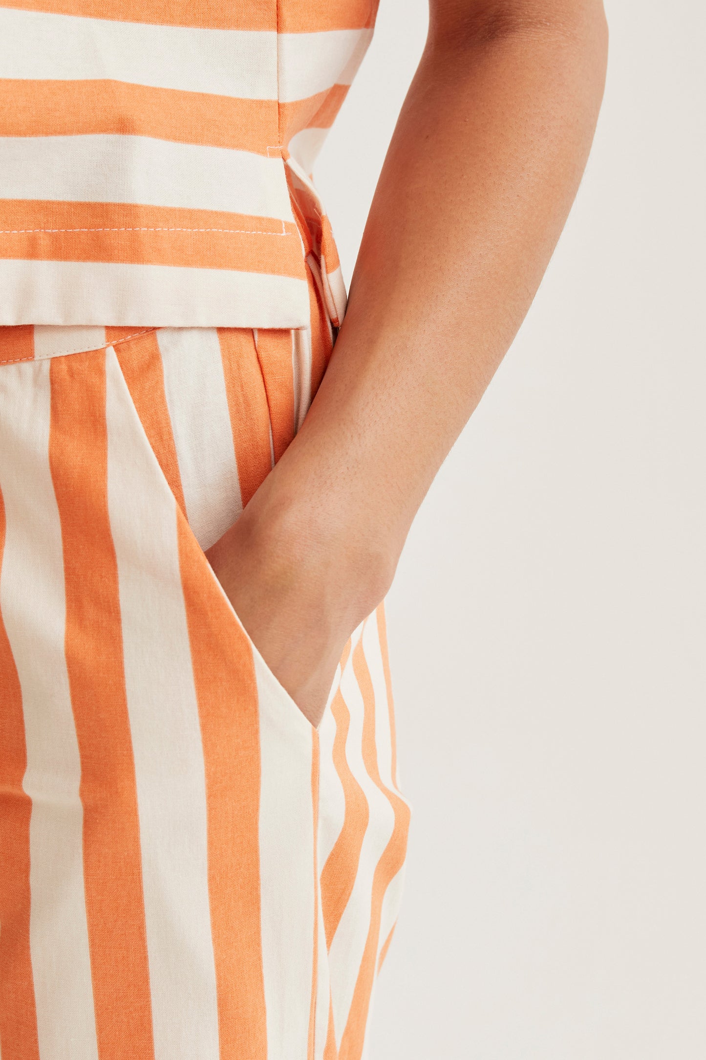 Bamboo Orange Print Trousers
