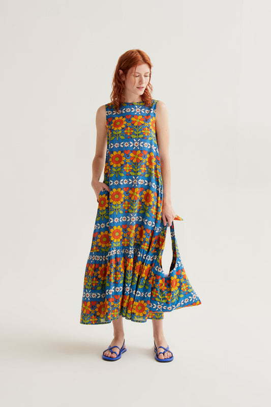 Long dress with Garden print