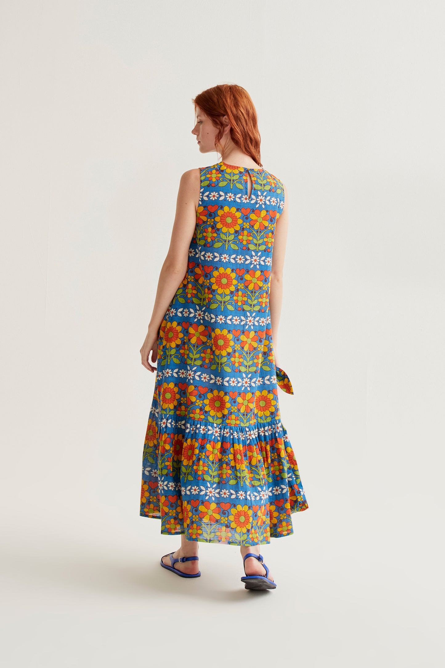 Long dress with Garden print