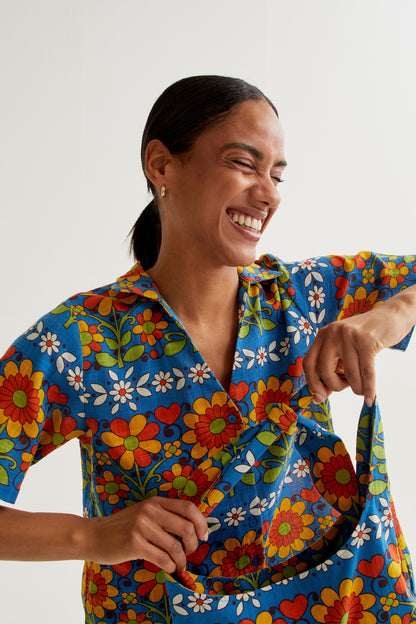 Shirt with Garden print