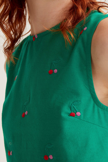 Top with Green Cherries print