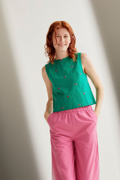 Top with Green Cherries print