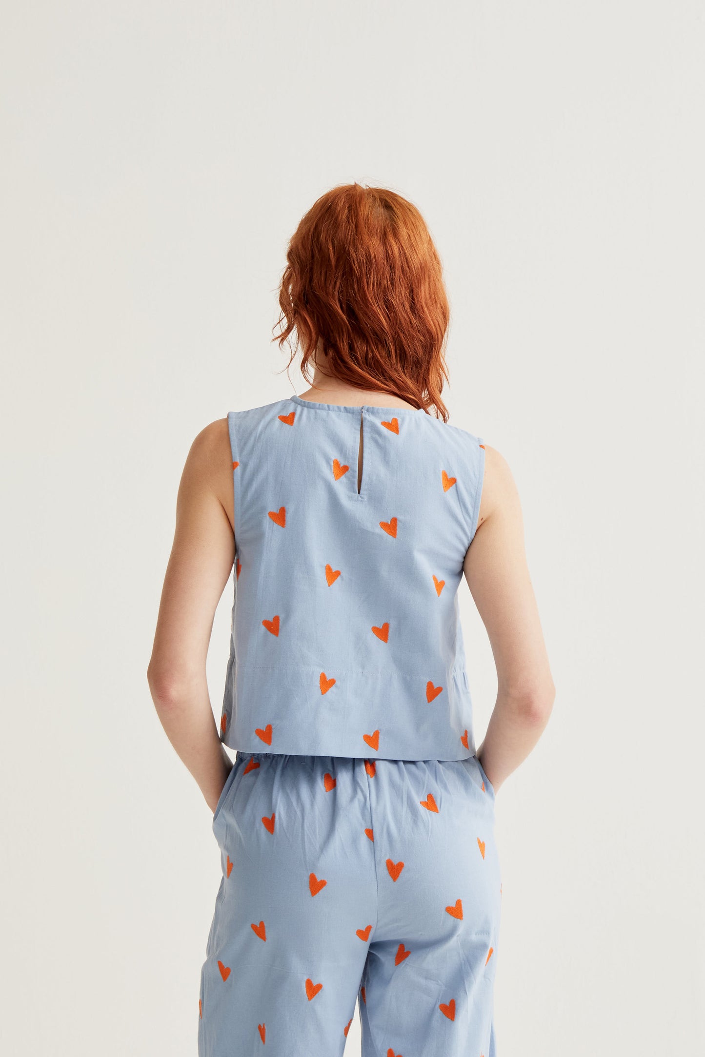 Hearts print top