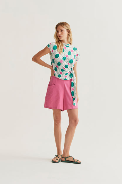 Pink 100% cotton shorts