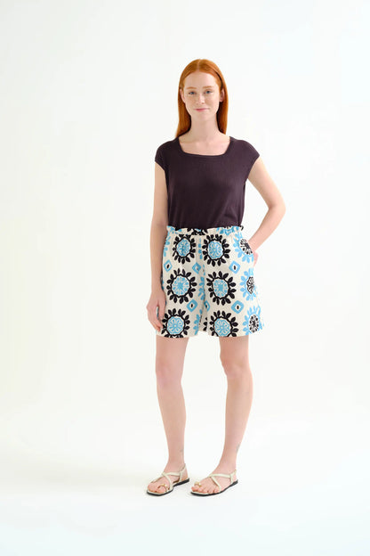 Waterfall print shorts