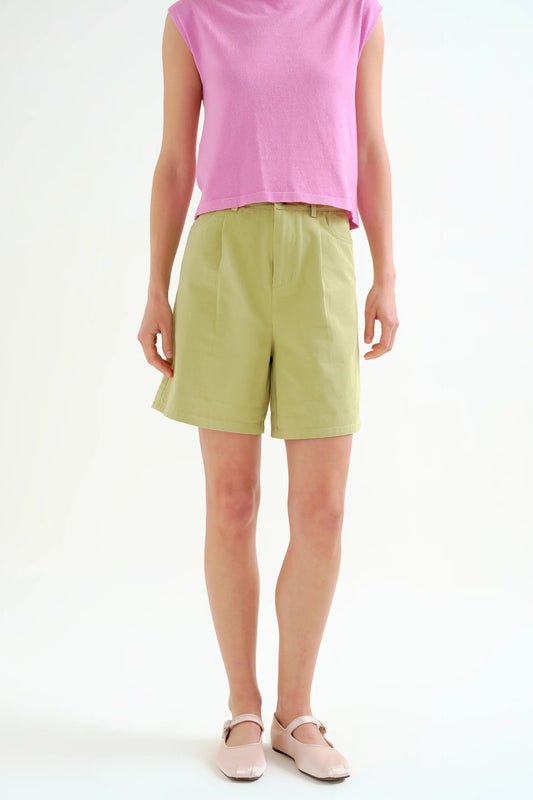 Green shorts, 100% cotton