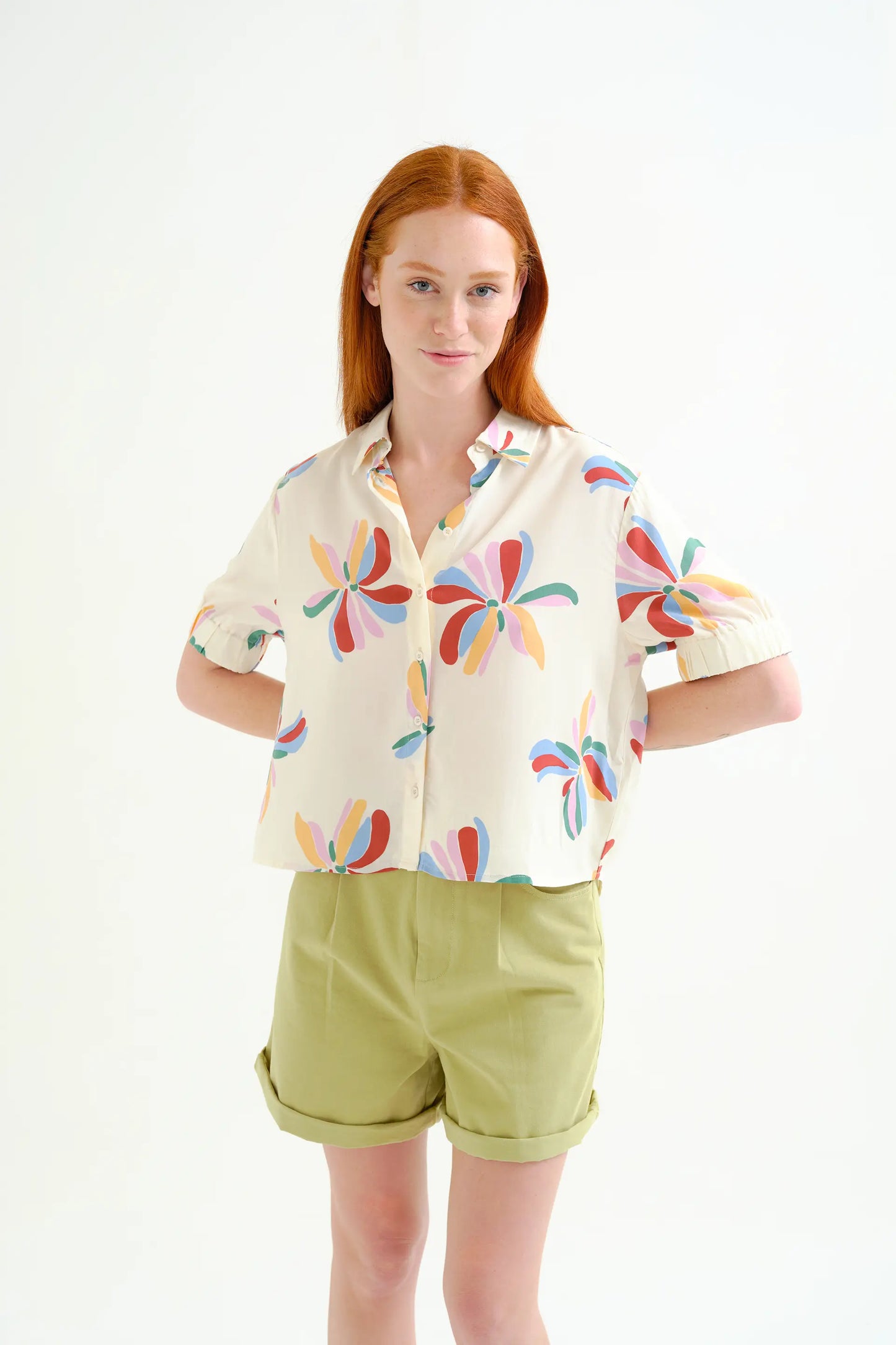 Monarda print shirt
