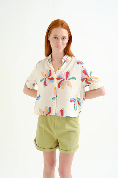 Monarda print shirt