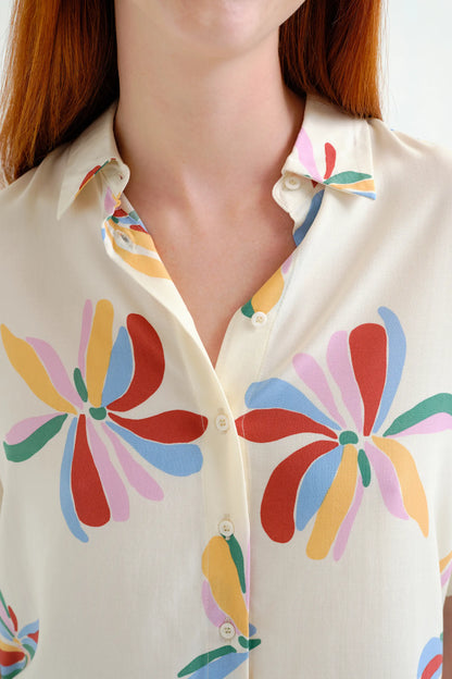 Monarda print shirt