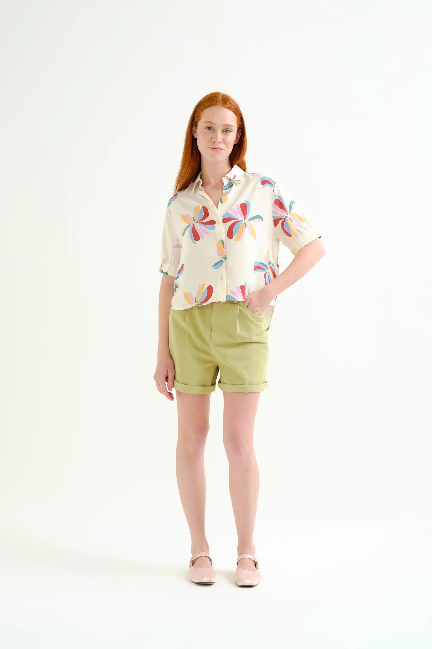 Monarda print shirt