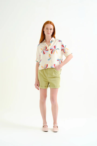 Monarda print shirt