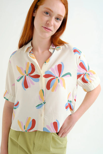 Monarda print shirt
