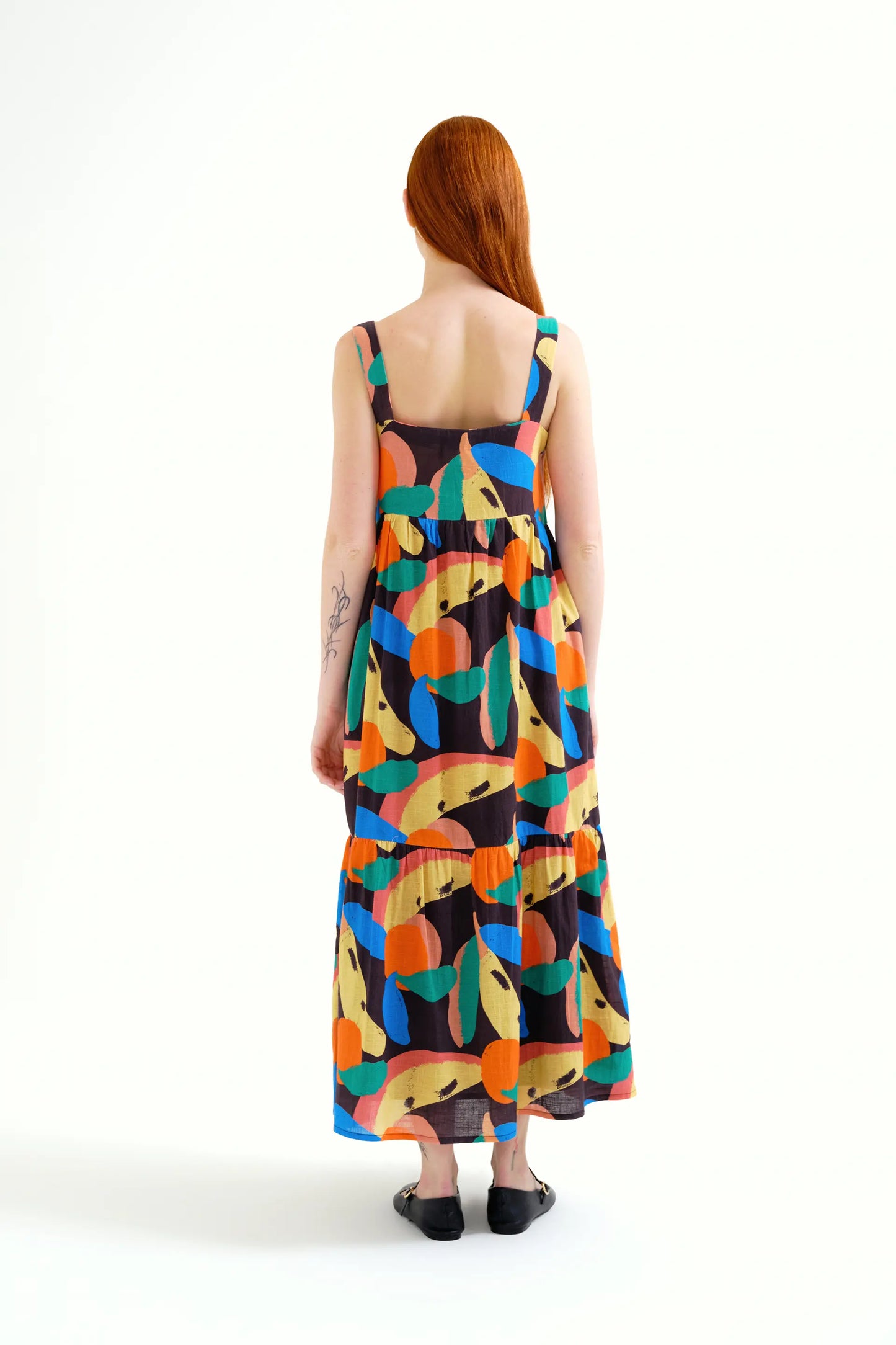 Long dress with Tutti Frutti Big print