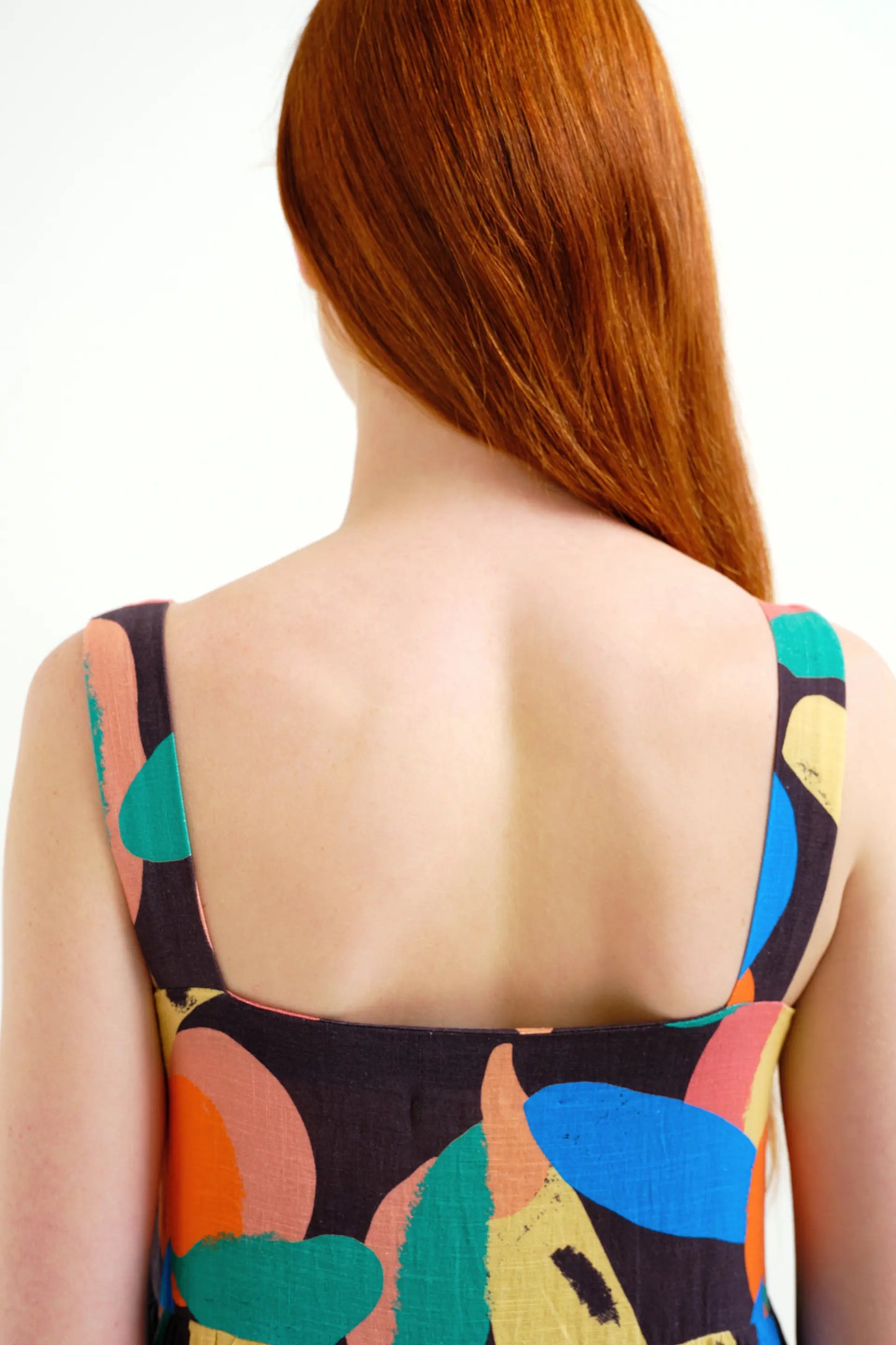 Long dress with Tutti Frutti Big print