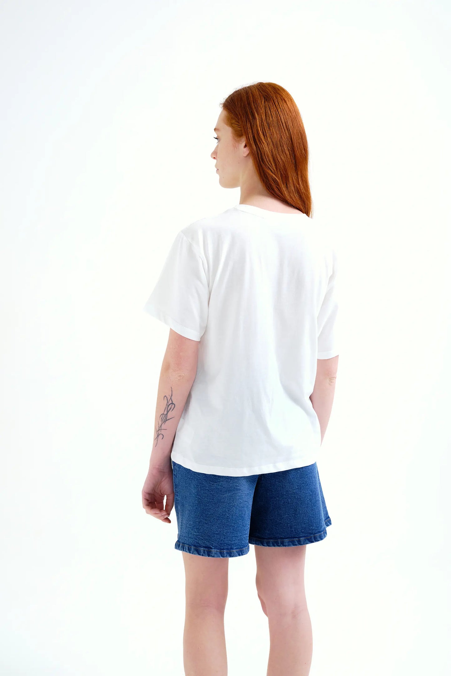 Palm and Mermaid print T-shirt