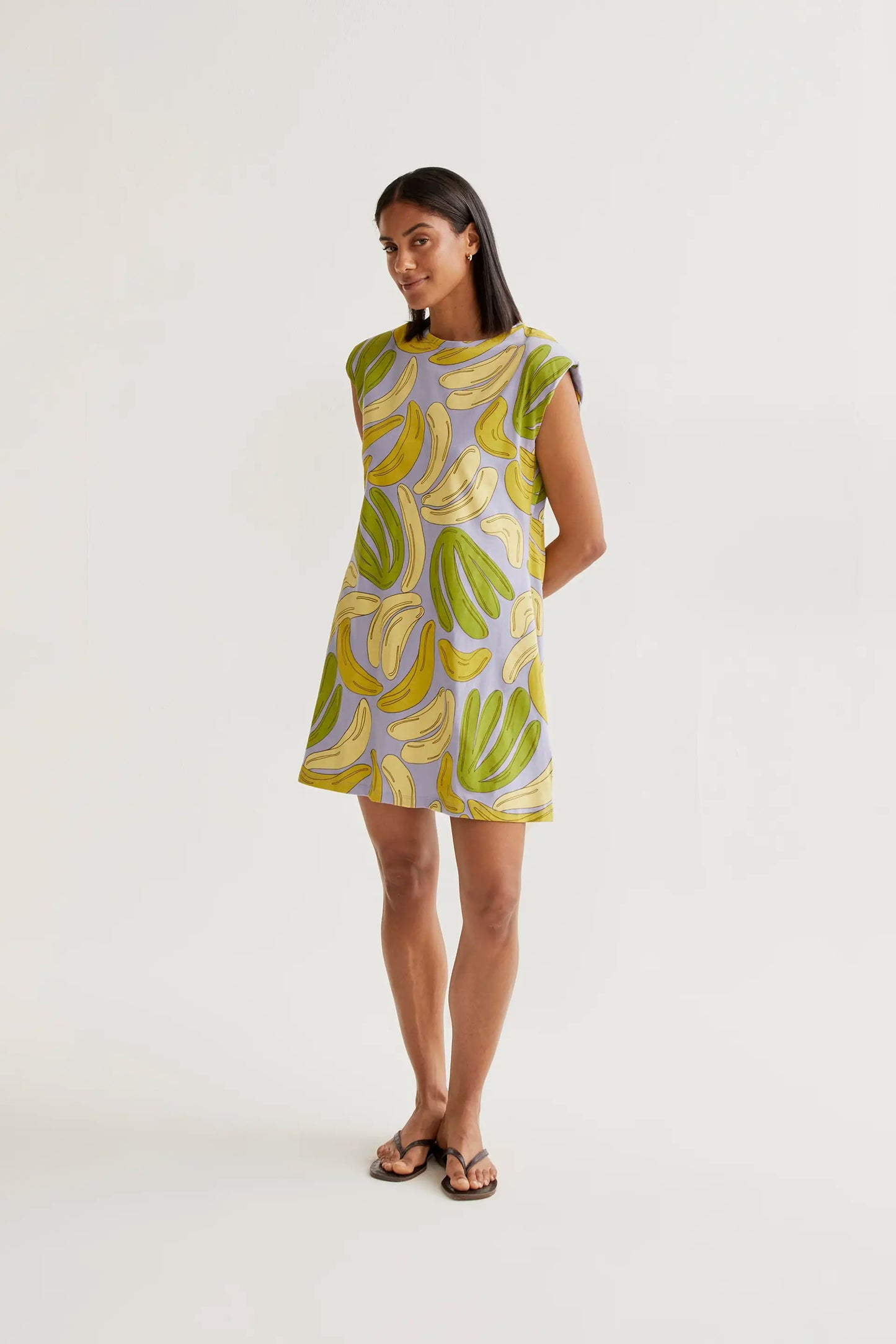 Short dress with Guinea print