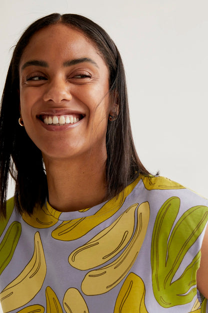 Short dress with Guinea print
